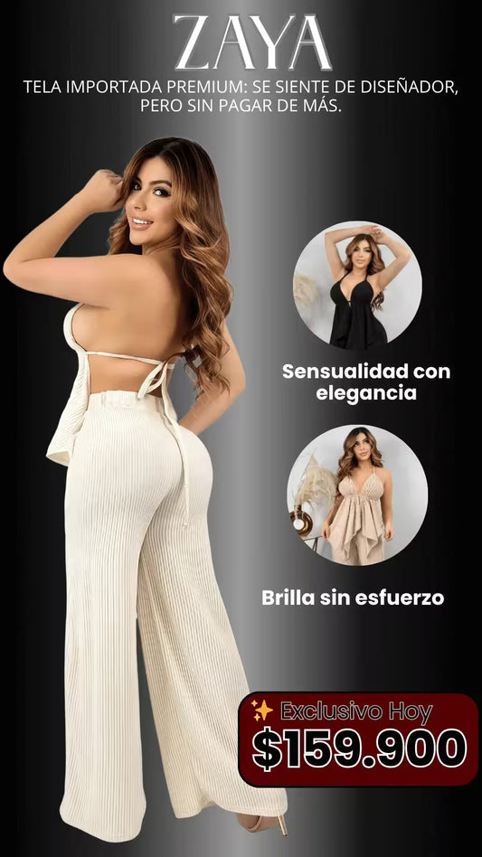 Conjunto blusa y pantalón palazo  LAUDIT